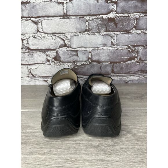 ECCO Black Leather Driving Loafers Mens Size 44 US 10-10.5 Classic Slip On Moc - Picture 5 of 16